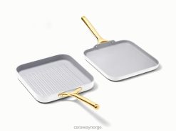 Caraway firkantet pan duo R020F64 kokekar hvit