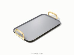 Caraway stekeplate med dobbel brenner R020F87 kokekar svart